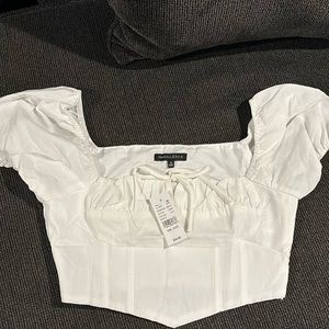 Kendall & Kylie Front Tie Bustier Top